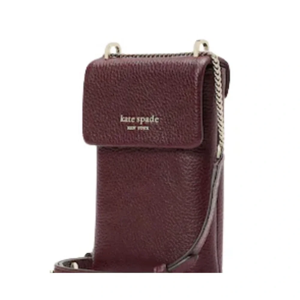 ⭐️Kate Spade Veronica Pebbled Leather North South Crossbody Grenache ⭐️
